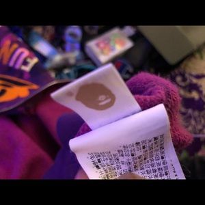 A bathing ape hoodie purple
